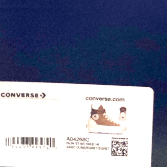 Converse Run Star Hike Platform Women's Size Sand Dune Leather Sneaker A04268C - Picture 10 of 11